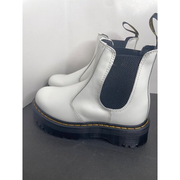 Doc Dr. Martens 2976 Quad Platform Women's White Chelsea Boot Size 42 US 10 NEW - Picture 5 of 6